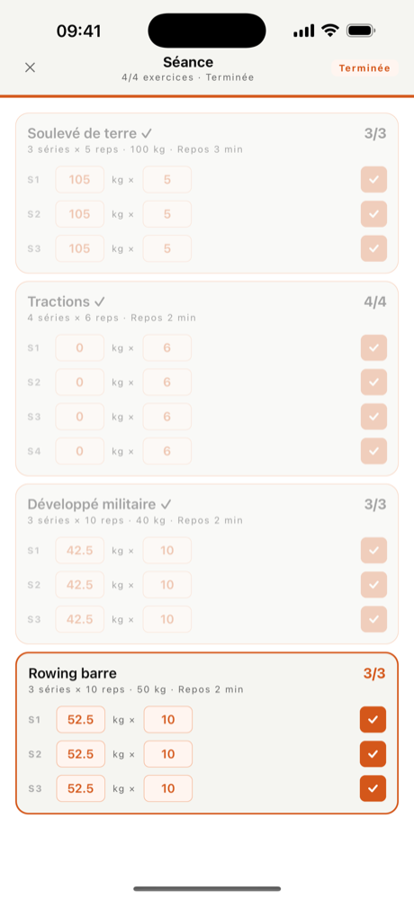Écran d'une application mobile créée par Eurekia