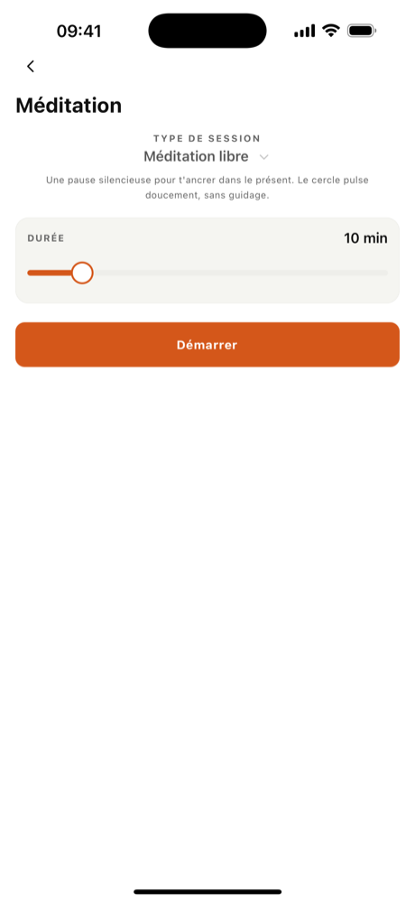 Écran d'une application mobile créée par Eurekia